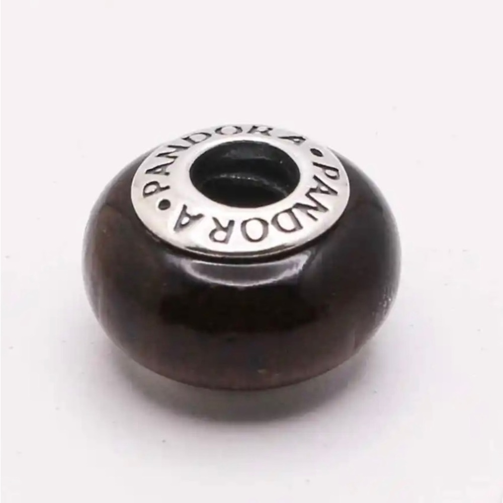 Retired Pandora 925 Muiracatiara Wood Charm